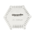 Våtfilmskam 25-3000 my (stål) mm-skala